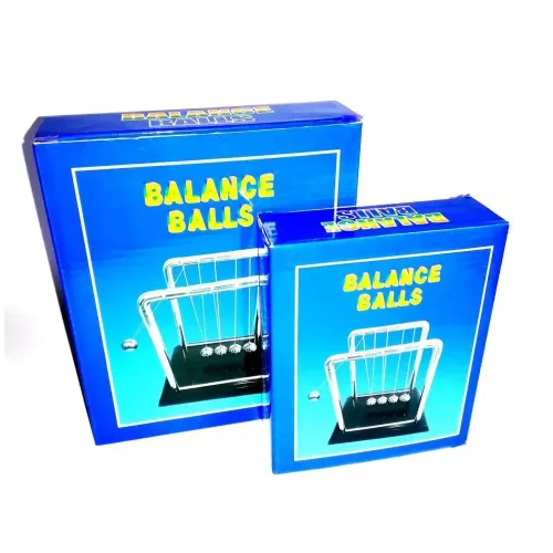 Приниматели решений и антистрессы Маятник Шары Ньютона антистресс инерционные (13,5х14х11,5 см)пластик, металл, коричневые (DN19376N)