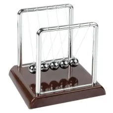 Маятник Шары Ньютона антистресс инерционные (13,5х14х11,5 см)пластик, металл, коричневые (DN19376N)