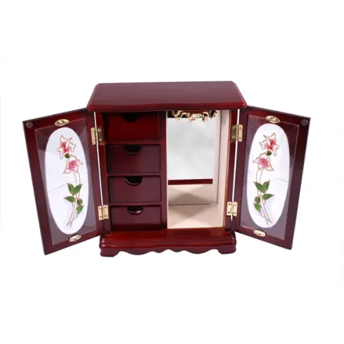 Скриньки, комодики, шафки Шафка-скринька під прикраси King Wood, вишня (JF-K5194C)