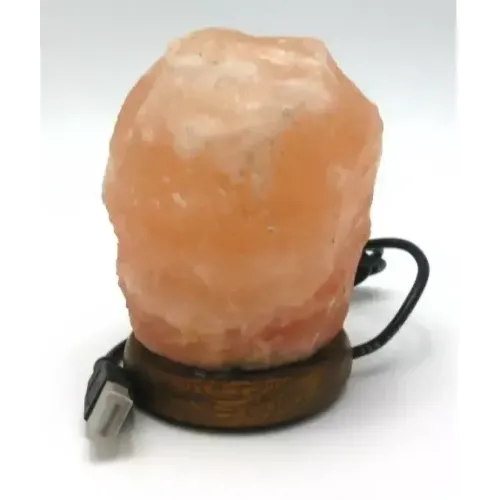 Соляные лампы и свечи Соляная лампа мини из гималайской соли USB "Глуба" 11,5х8х7 см, вес 0,670 кг (DN25665)