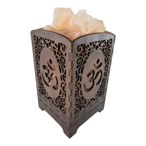 Соляные лампы и свечи Соляная лампа из гималайской соли "Сияющий ОМ" (21х10,8х10,8 см) (DN35122)