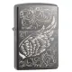 Бензиновые зажигалки Зажигалка бензиновая Zippo Filigree Flame and Wing Design Черная (29881)