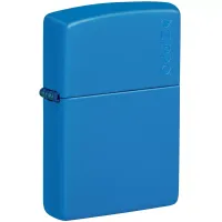 Зажигалка бензиновая Zippo Sky Blue Matte Logo Голубая (48628 ZL)