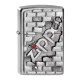 Бензиновые зажигалки Зажигалка бензиновая Zippo The Wall Emblem Satin Chrome Катин хром (2003963)
