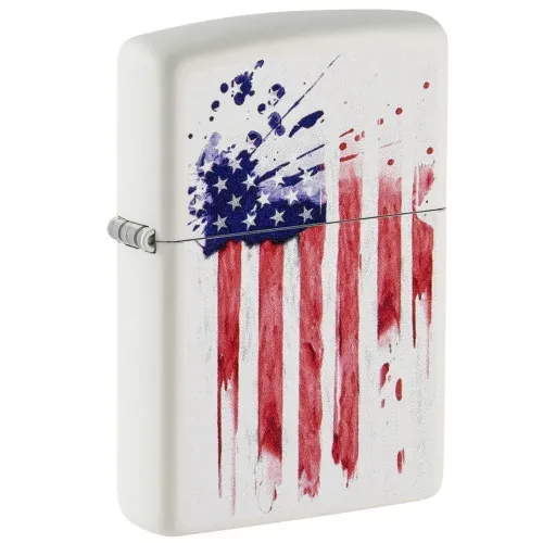 Бензиновые зажигалки Зажигалка бензиновая Zippo US Flag Design Белая (49783)