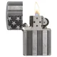 Бензинові запальнички Запальничка бензинова армована ZIPPO Armor® U.S.Flag Antique Silver Plate (28974)