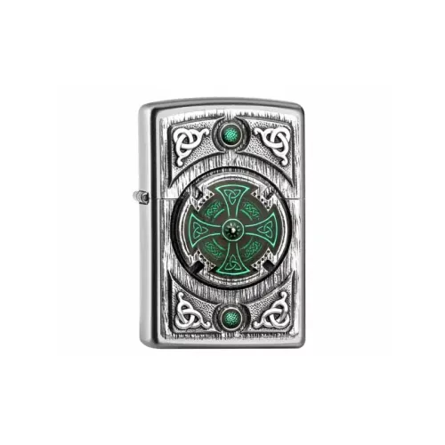Бензинові запальнички Запальничка бензинова "ZIPPO" Celtic Green Cross Emblem (2005167)