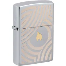 Зажигалка бензиновая Zippo Flame and Circles Design 2 (46332)