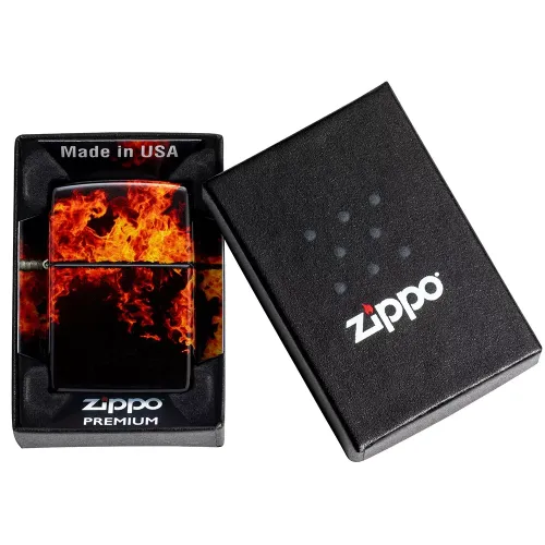 Бензинові запальнички Запальничка бензинова Zippo Fusion Inferno Design (46389)