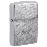 Зажигалка бензиновая ZIPPO James Bond 007® Tuxedo, матовый хром (46853)