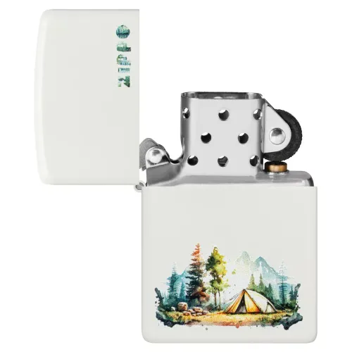 Бензинові запальнички Запальничка бензинова ZIPPO Nature Retreat Design, білий (46474)