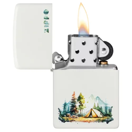 Бензинові запальнички Запальничка бензинова ZIPPO Nature Retreat Design, білий (46474)