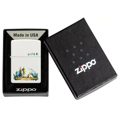 Бензинові запальнички Запальничка бензинова ZIPPO Nature Retreat Design, білий (46474)