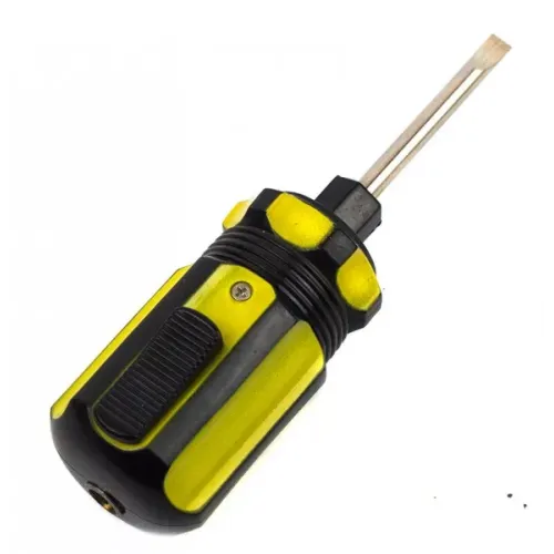 Расходные материалы и аксессуары Зажигалка газовая пьезо металлическая "Отвертка прямая" металл, пластик 10х2,5х2,5 см (DN32908)