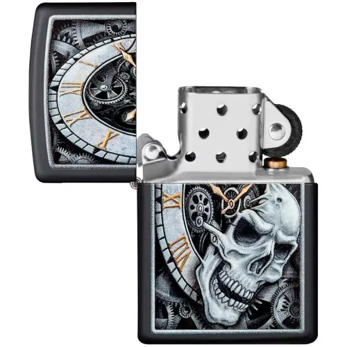 Бензинові запальнички Запальничка ZIPPO Skull Clock Design (29854)