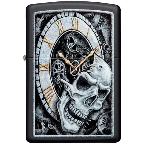 Бензинові запальнички Запальничка ZIPPO Skull Clock Design (29854)