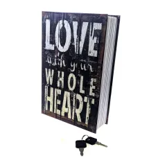 Книга-сейф "Love" (24,5х16х5,5 см) метал, пластик, різнокольорова (DN32007M)