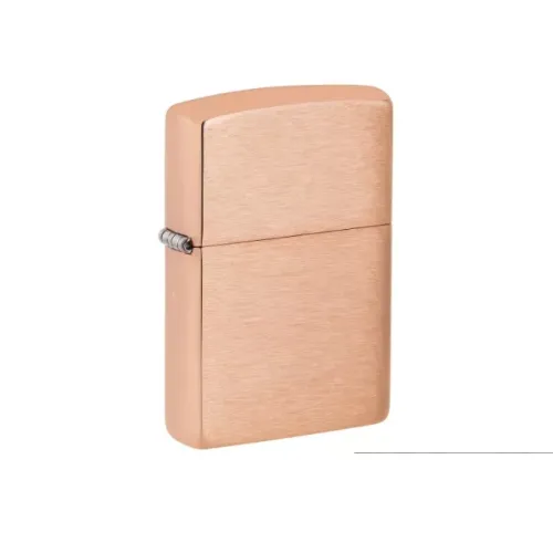 Зажигалка коллекционная бензиновая Zippo Solid Copper with Black Plated Insert ручная работа медь (48107)
