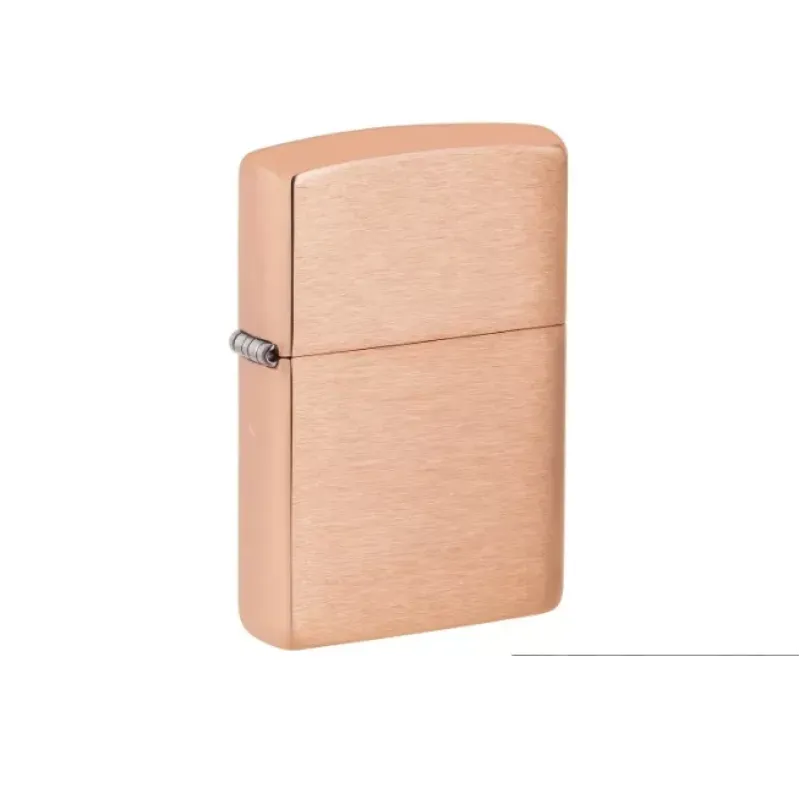 Зажигалка коллекционная бензиновая Zippo Solid Copper with Black Plated Insert ручная работа медь (48107)