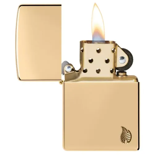 Зажигалка армированная бензиновая ZIPPO Armor® High Polish Brass Flame Design Series Flame (46397)