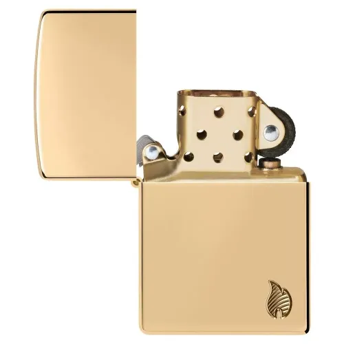 Зажигалка армированная бензиновая ZIPPO Armor® High Polish Brass Flame Design Series Flame (46397)