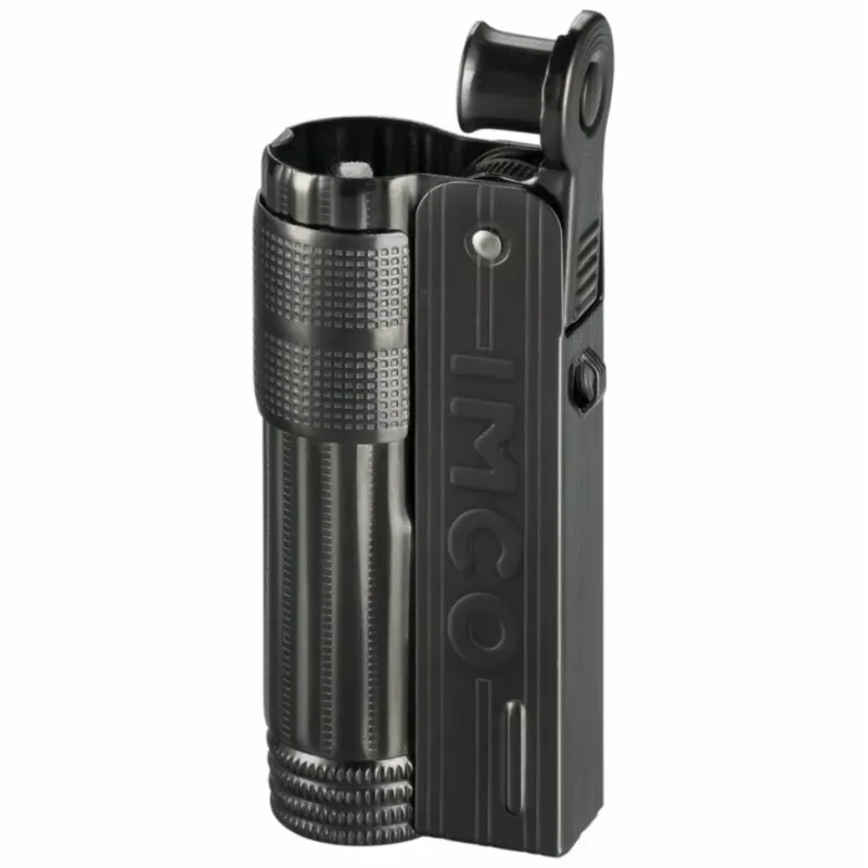 Зажигалка бензиновая IMCO Triplex Super 6700P Oil Brass gunmetal IMCO Logo Black черный хром (IM1800023)