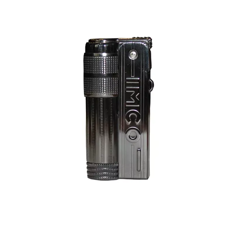 Зажигалка бензиновая IMCO Triplex Super 6700P Oil Brass gunmetal IMCO Logo Black черный хром (IM1800023)