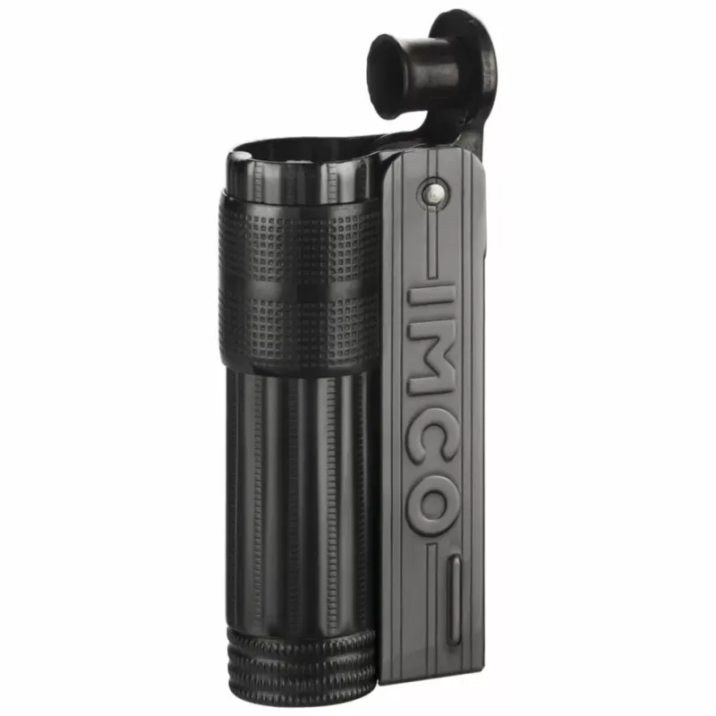 Зажигалка бензиновая IMCO Triplex Super 6700P Oil Brass gunmetal IMCO Logo Black черный хром (IM1800023)