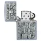Зажигалка бензиновая ZIPPO Saloon Skull Emblem, матовый хром (49298)
