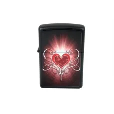 Зажигалка Zippo LOVE HEART BLACK MATTE (28043)