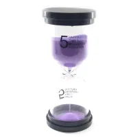Песочные часы на 5 минут 11х4.5х4.5 см Синий песок (DN32240D)