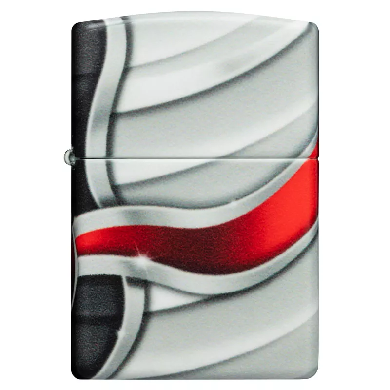 Зажигалка бензиновая Zippo Flame Design с покрытием White Matte (49357)