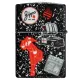 Зажигалка бензиновая ZIPPO Notebook Zippo Design , черный (46707)