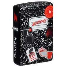 Зажигалка бензиновая ZIPPO Notebook Zippo Design , черный (46707)