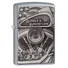 Зажигалка бензиновая Zippo 207 Harley-Davidson Motor Flag (29266)