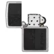 Зажигалка бензиновая ZIPPO Black Leather Emblem - Zippo Design, хром, кожа, черный (49919)