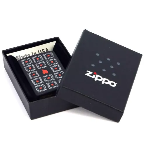 Зажигалка бензиновая ZIPPO Surround Boxes Black Matte (28667)
