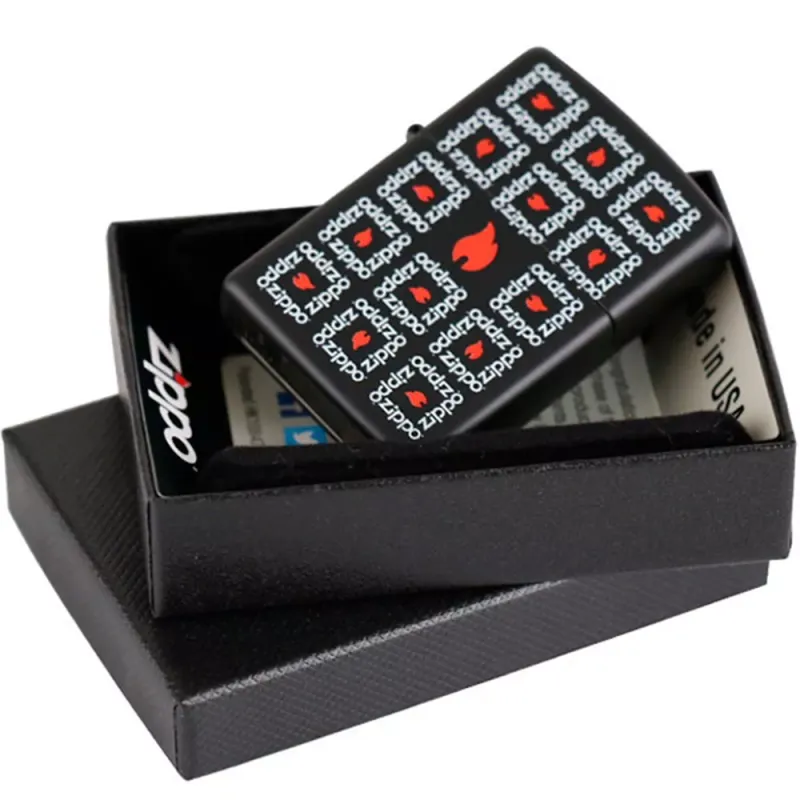 Зажигалка бензиновая ZIPPO Surround Boxes Black Matte (28667)