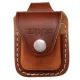 Чехол для зажигалки Zippo натуральная кожа, петля, кнопка, коричневый (LPLB)