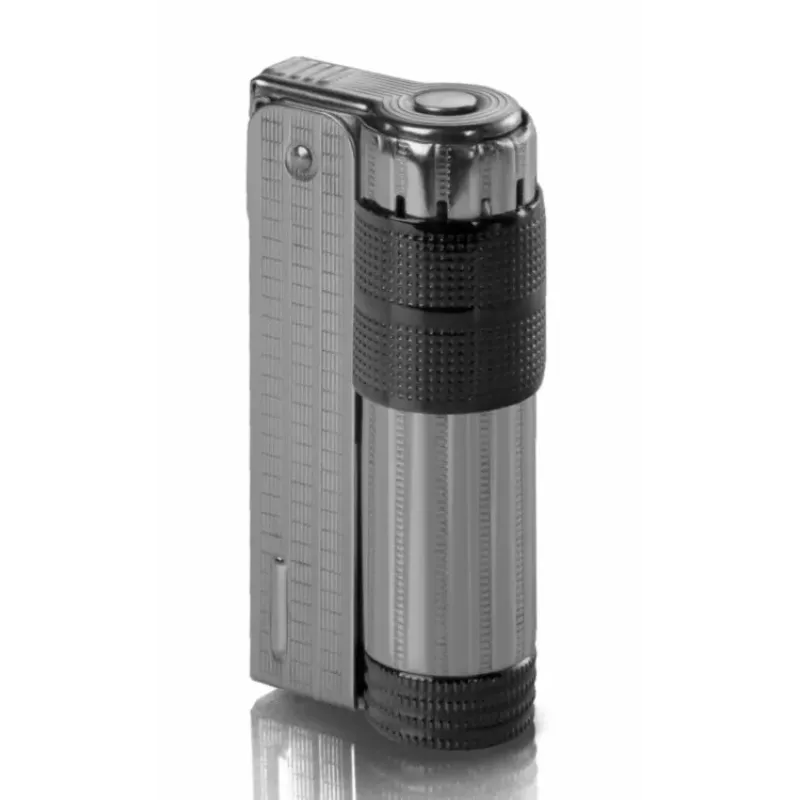 Зажигалка бензиновая IMCO Super 6700 Triplex Oil chrome black Two Tone хром, черная (IM1800082)