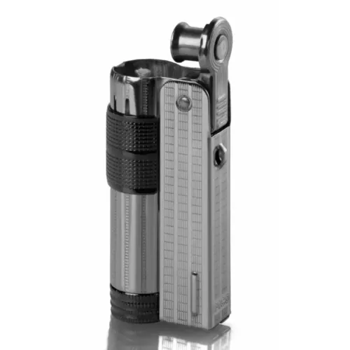 Зажигалка бензиновая IMCO Super 6700 Triplex Oil chrome black Two Tone хром, черная (IM1800082)