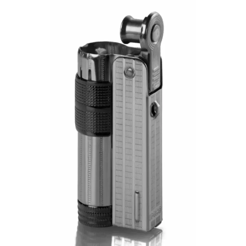 Зажигалка бензиновая IMCO Super 6700 Triplex Oil chrome black Two Tone хром, черная (IM1800082)