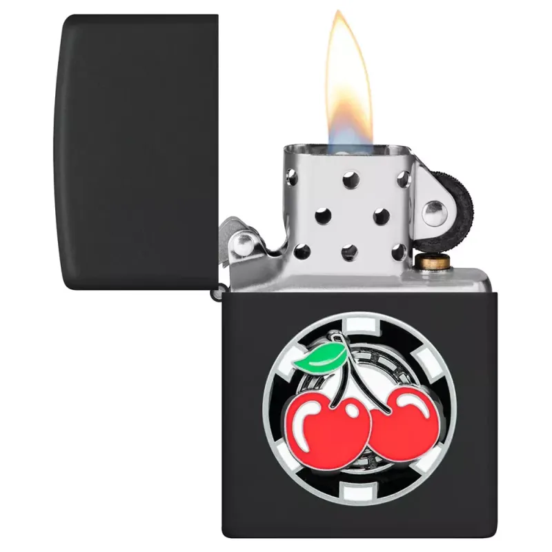 Бензиновая зажигалка Zippo 218 Cherries Poker Chip (48905)