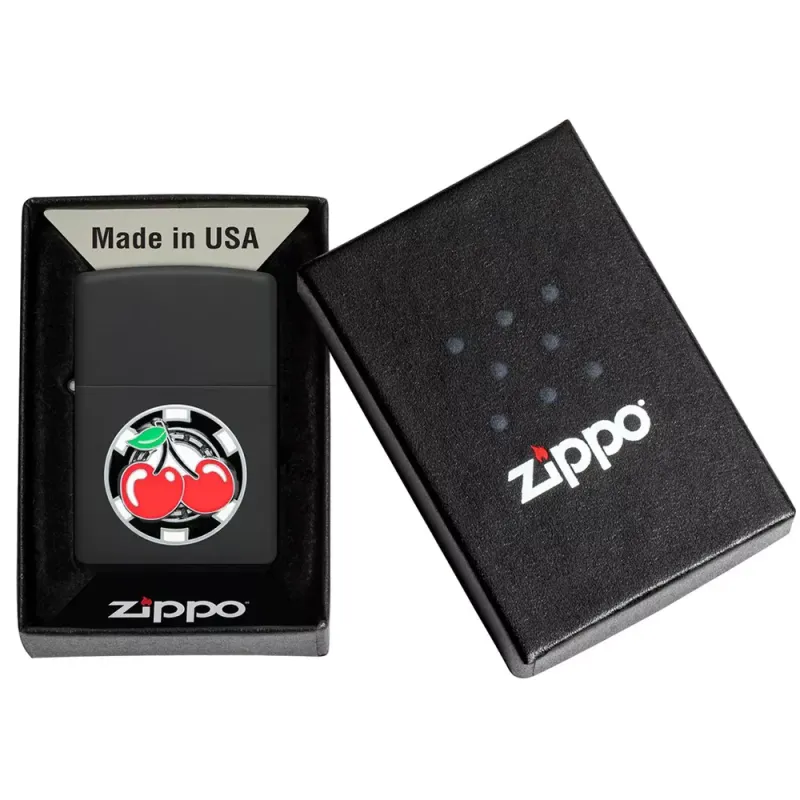 Бензиновая зажигалка Zippo 218 Cherries Poker Chip (48905)