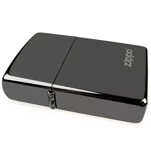 Запальничка Zippo CLASSIC BLACK ICE with logo чорний лід (150ZL)