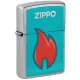 Зажигалка бензиновая Zippo 207 2022PFF Flame Design Серебристая (48495)