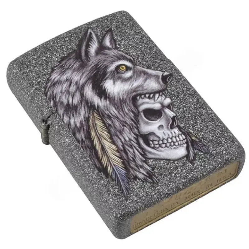 Запальничка бензинова Zippo Wolf Skull Feather Design (29863)