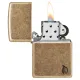 Зажигалка армированная бензиновая ZIPPO Armor® Antique Brass Design Series Flame, латунный (46400)