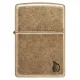 Зажигалка армированная бензиновая ZIPPO Armor® Antique Brass Design Series Flame, латунный (46400)