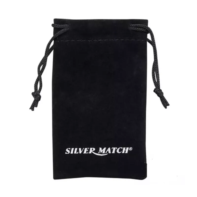 Зажигалка газовая пьезо, турбо Silver Match Oslo черная (40674356BL)